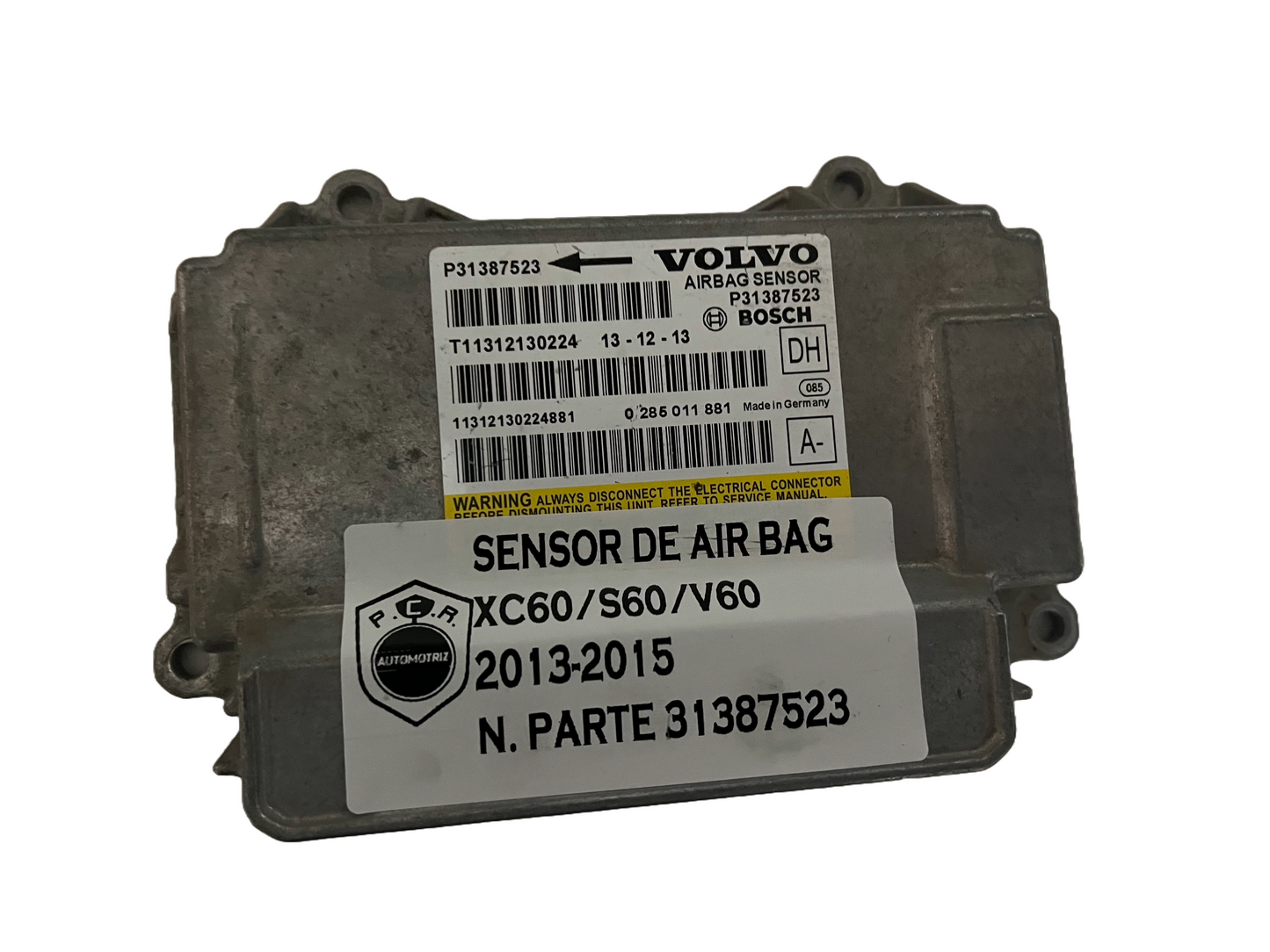 SENSOR DE AIR BAG VOLVO 31387523 - PCR AUTOMOTRIZ