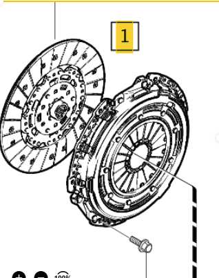 Kit de embrague (sin Rodamiento empuje ) N° de parte 31492819 - PCR AUTOMOTRIZ
