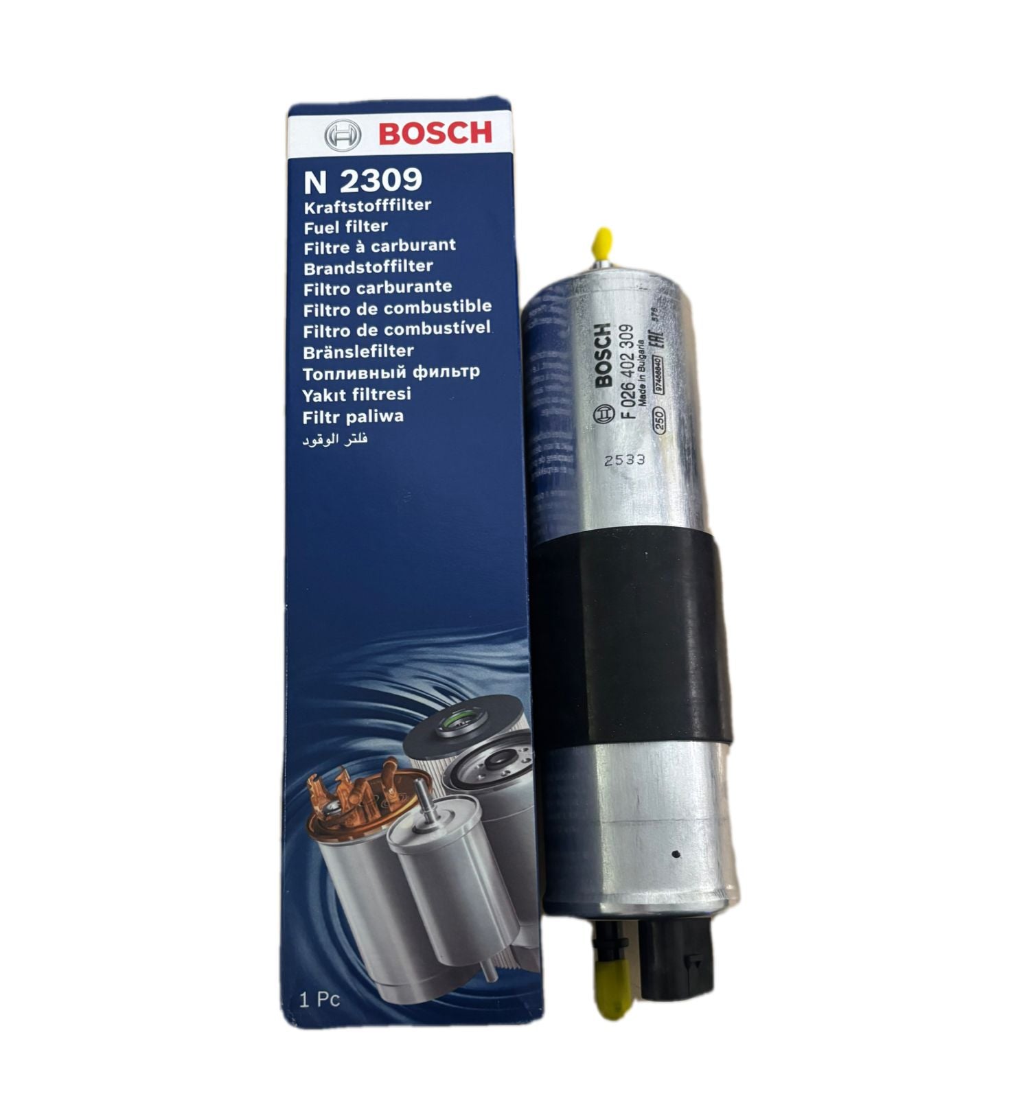 Filtro Combustible Volvo 31478692 - Bosch F026402309 - Volvo V40 V60 V90 S90 XC60 XC90 - PCR AUTOMOTRIZ