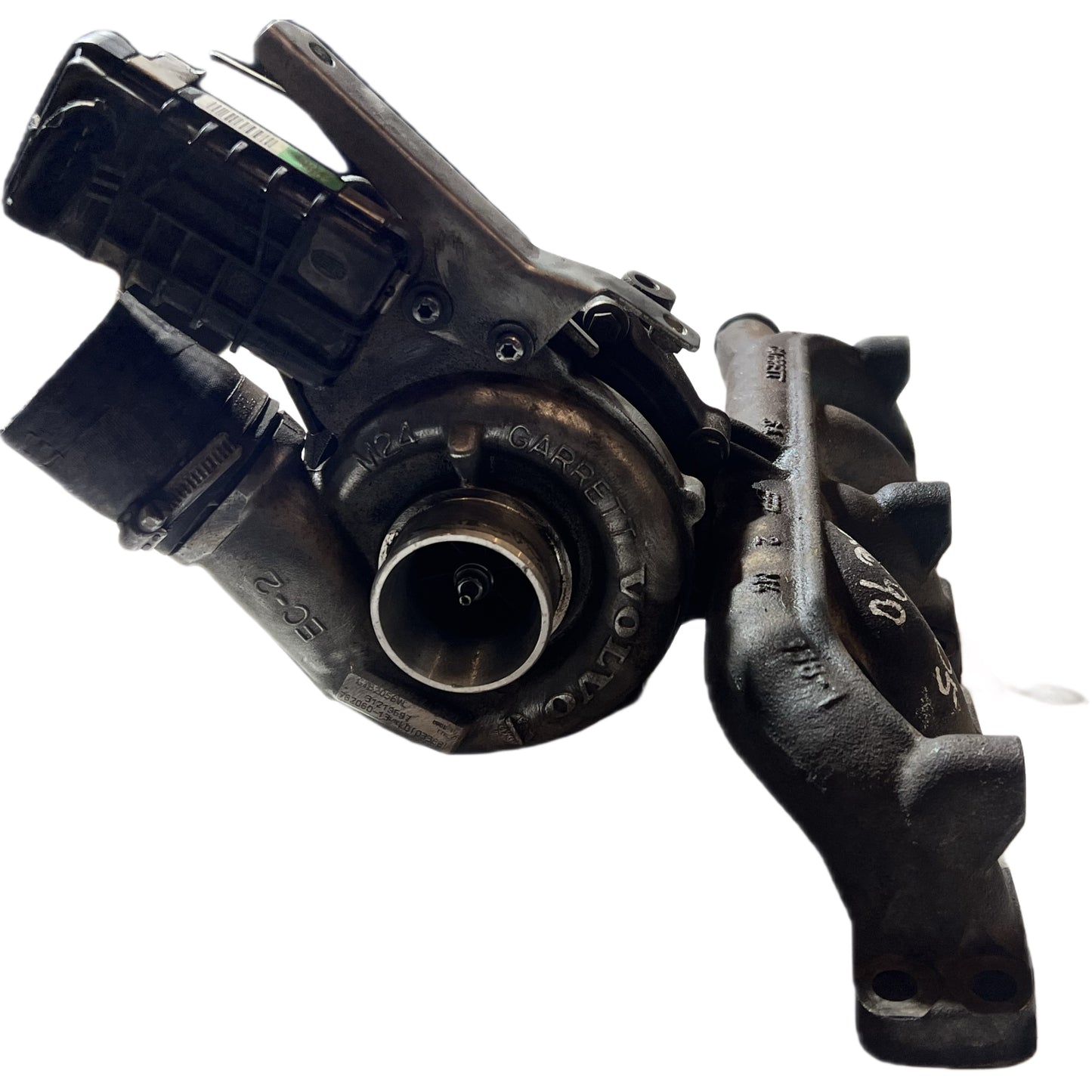 TURBO CON MULTIPLE DE ESCAPE VOLVO 2.4 31219697 XC90 (DETALLE CONECTOR)