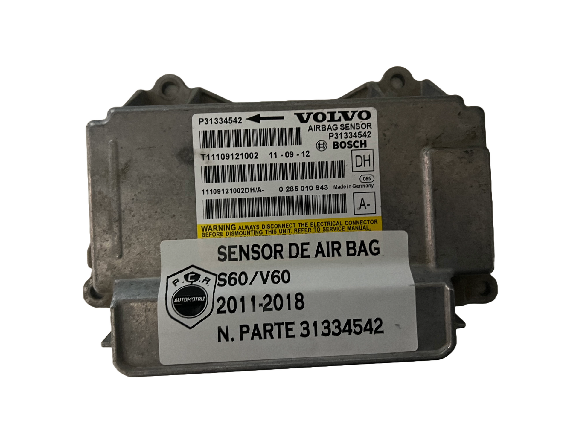 SENSOR DE AIR BAG VOLVO 31334542 - PCR AUTOMOTRIZ