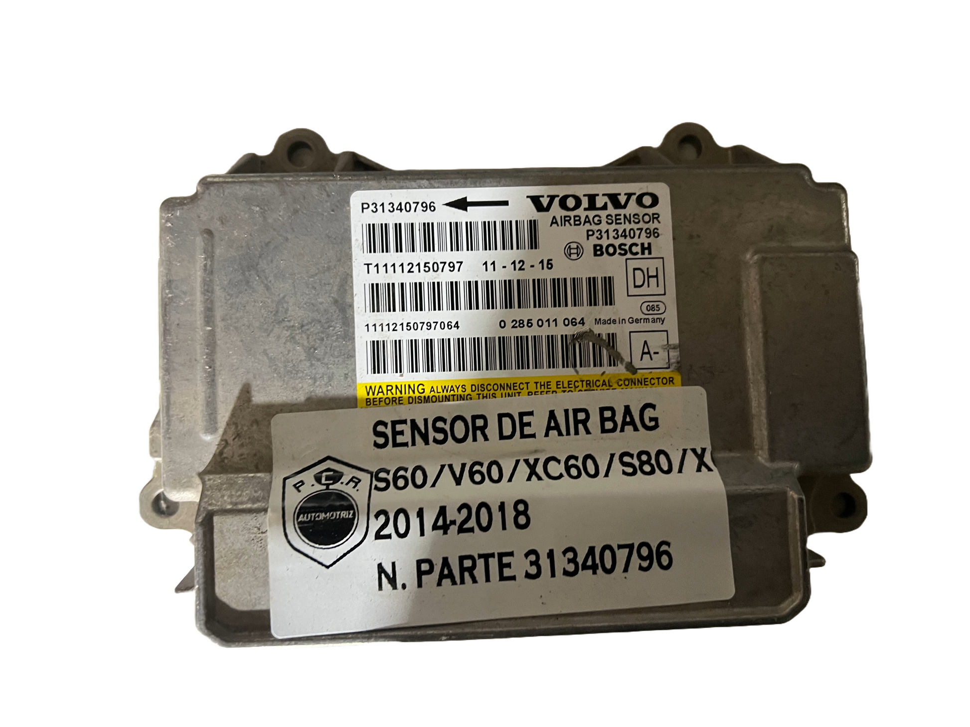 SENSOR DE AIR BAG VOLVO 31340796 - PCR AUTOMOTRIZ