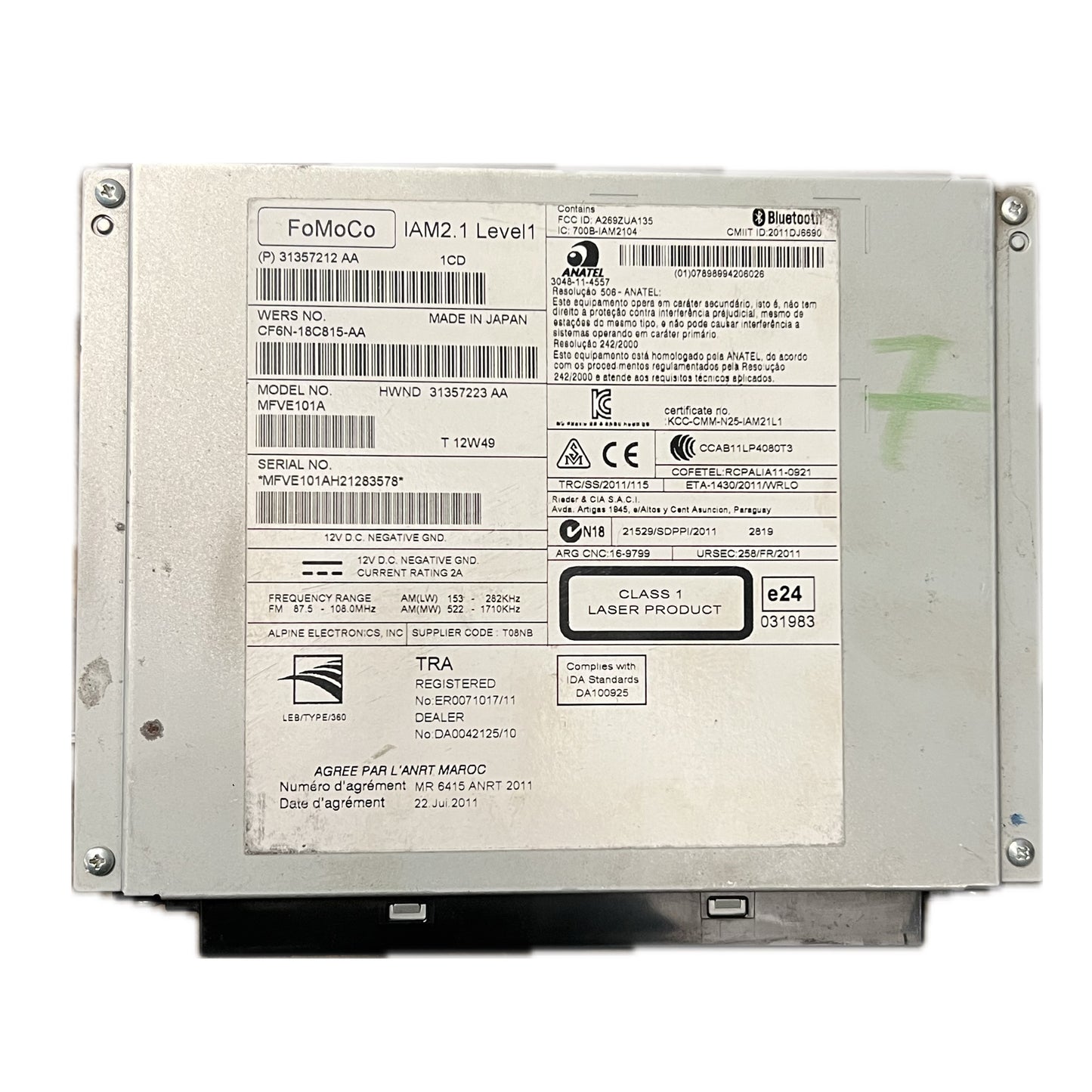 RADIO VOLVO  31357212