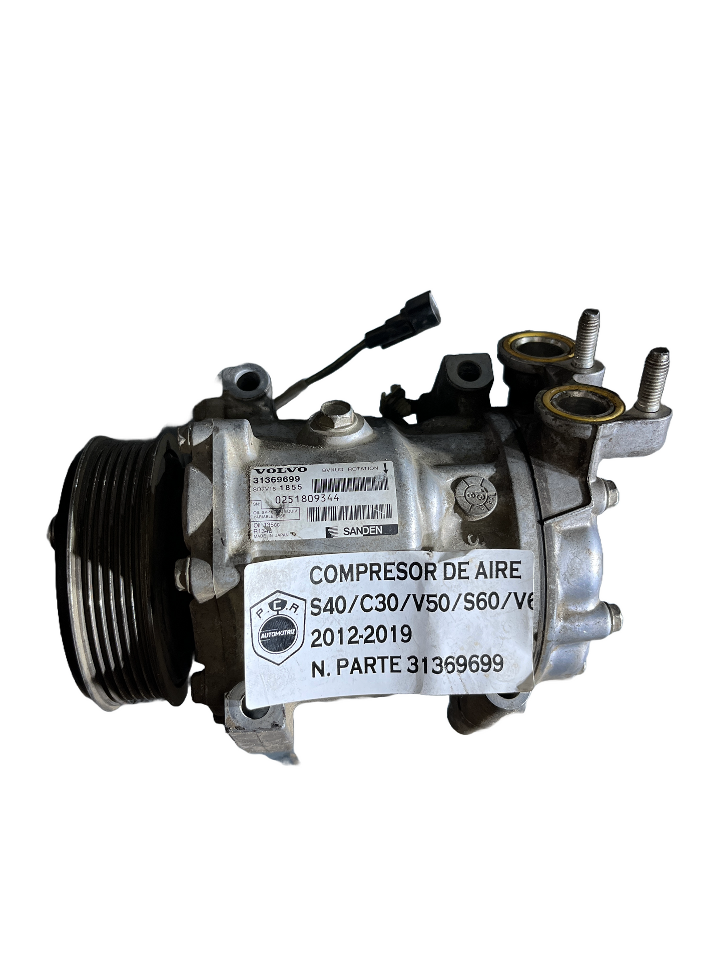 COMPRESOR DE AIRE VOLVO 31369699 E22 - PCR AUTOMOTRIZ