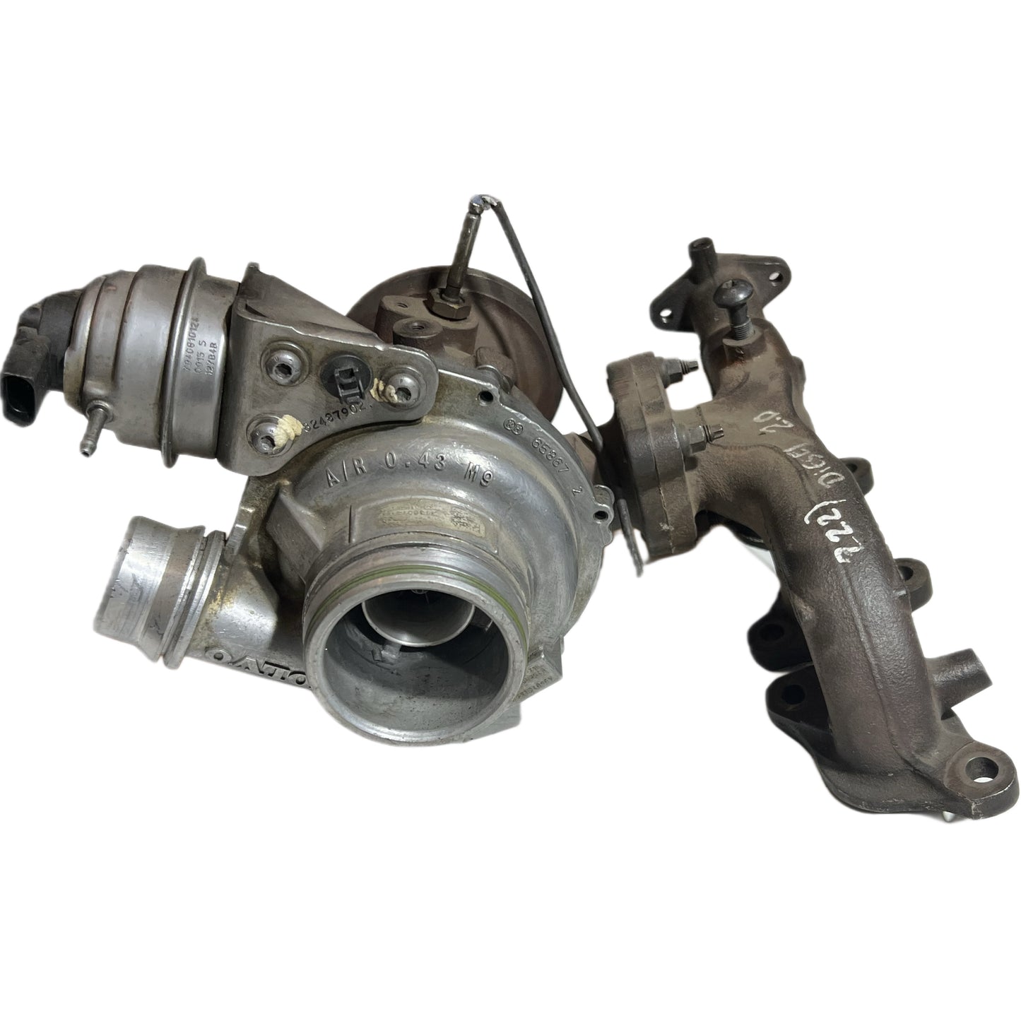 TURBO CON MULTIPLE DE ESCAPE VOLVO 2.0 TURBO DIESEL 31380231 V40 S60 XC60 V60