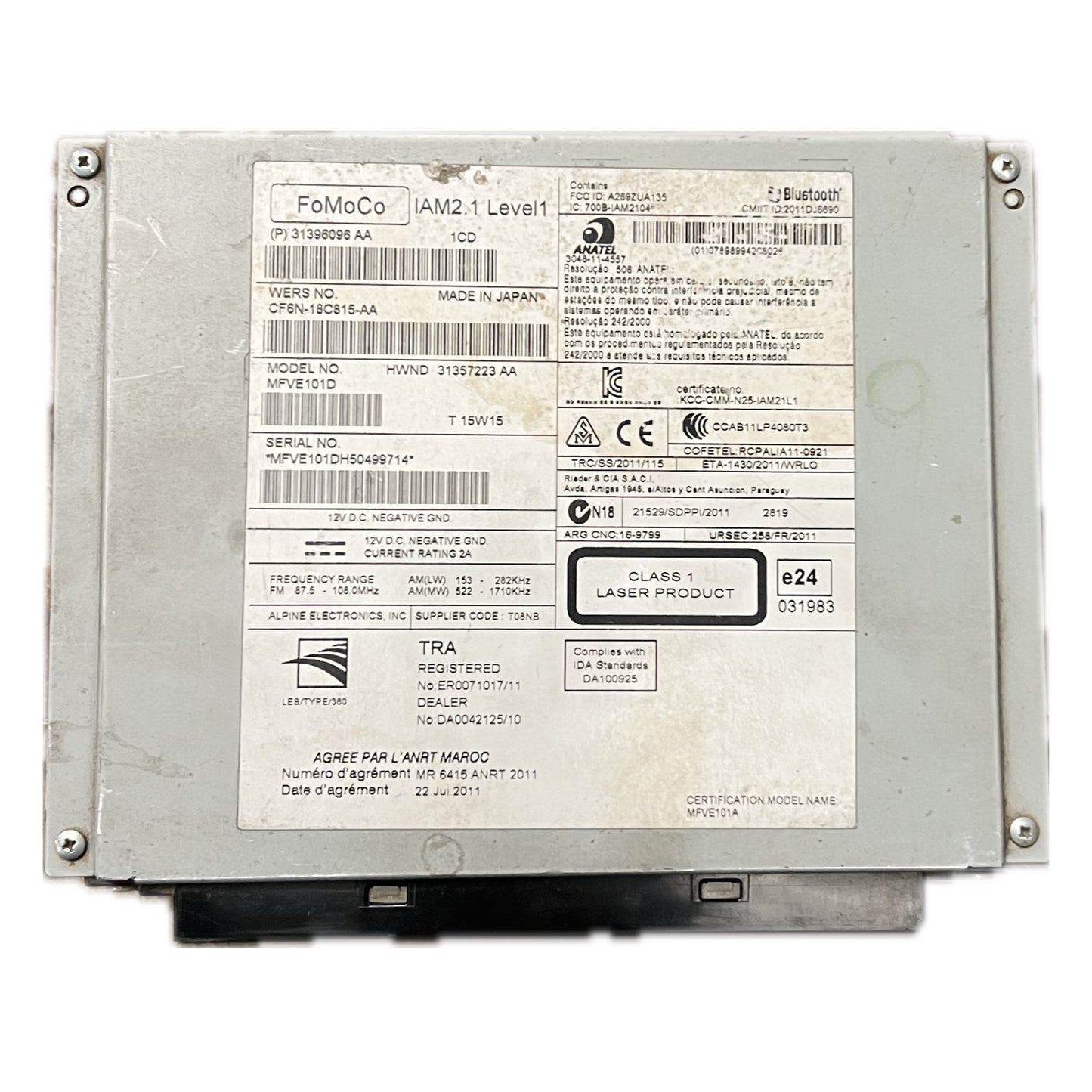 RADIO VOLVO 31396096