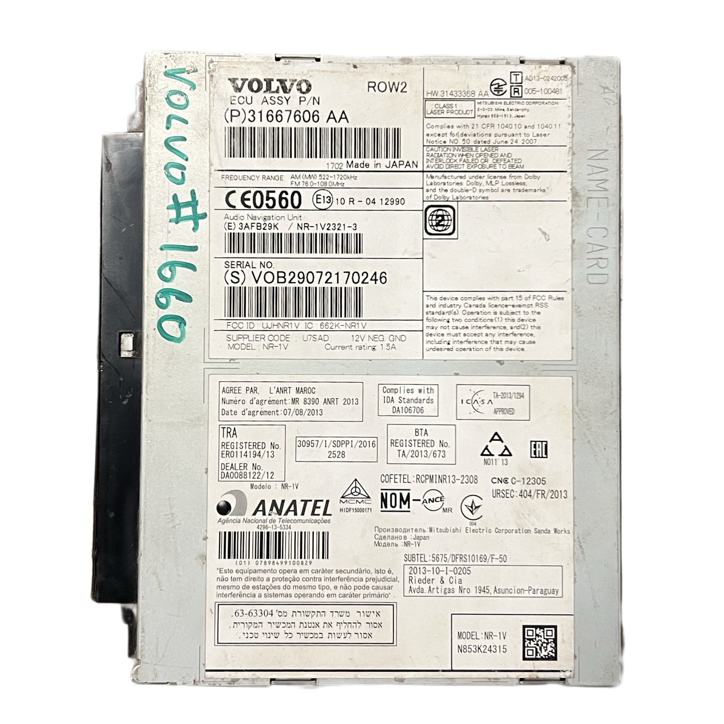 RADIO VOLVO 31667606