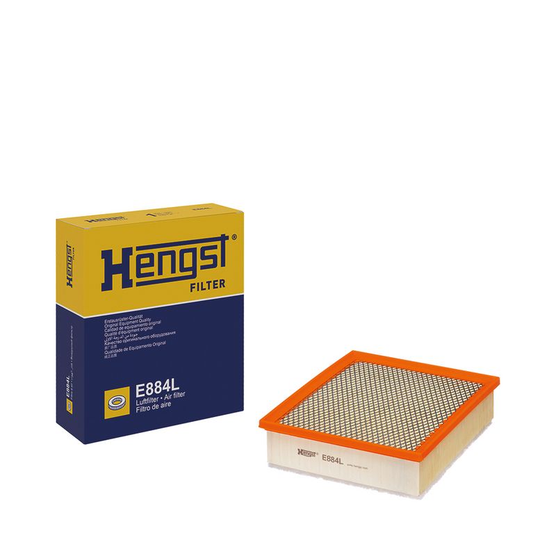 Filtro de Aire Volvo OEM 30757155 – Hengst E884L – Volvo S40 V50 S80 C70 C30 V70 XC70 XC60 S60 V40 V60 - PCR AUTOMOTRIZ