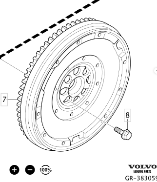 volante inercia N° de parte 32339365 - PCR AUTOMOTRIZ